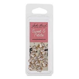 John Bead Sweet & Petite Charm - Butterfly, White, Pkg of 10 - front of packaging