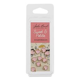John Bead Sweet & Petite Charm - Small Heart, Pink, Pkg of 10 - front of packaging