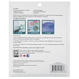 Jewelry Made By Me Resin Craft DIY Jewelry Starter Kit - Set of 11 - back of packaging