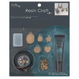 Jewelry Made By Me Resin Craft DIY Jewelry Starter Kit - Set of 11 - front of packaging