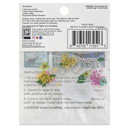 Jewelry Made By Me Teardrop Necklace UV Resin DIY Kit back of packaging