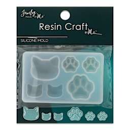 Jewelry Made By Me Silicone Mold - Cats and Dog Paws front of packaging