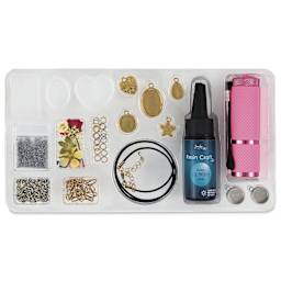 Jewelry Made By Me Resin Craft Pouch Bag Resin Kit - contents