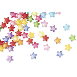 Cousin DIY Rainbow Stars Bead Mix - Pkg of 280 - close-up of beads