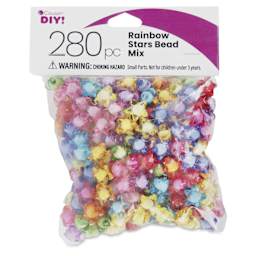 Cousin DIY Rainbow Stars Bead Mix - Pkg of 280 - front of packaging