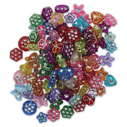 Cousin Fun Pack Acrylic Bead Mix - Acrylic Rhinestones, Pkg of 240