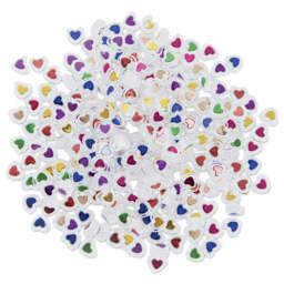 Cousin DIY Heart Bead Mix - Pkg of 280, Rainbow Colors - out of packaging