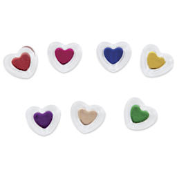 Cousin DIY Heart Bead Mix - Pkg of 280, Rainbow Colors - one bead of each color