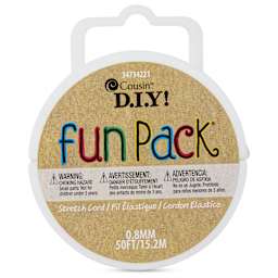 Cousin DIY Stretch Cord Spool - 0.8 mm x 50 ft - front