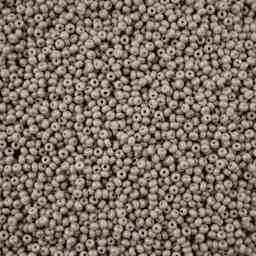 John Bead Solgel Chalk Dyed Czech Seed Beads - 11/0, Grey