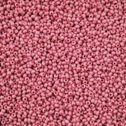 John Bead Solgel Chalk Dyed Czech Seed Beads - 11/0, Dark Pink