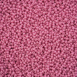 John Bead Solgel Chalk Dyed Czech Seed Beads - 11/0, Bubble Gum Pink