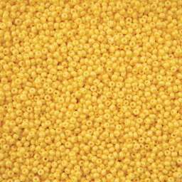 John Bead Solgel Chalk Dyed Czech Seed Beads - 11/0, Yellow