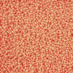 John Bead Solgel Chalk Dyed Czech Seed Beads - Orange