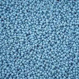 John Bead Solgel Chalk Dyed Czech Seed Beads - 11/0, Light Blue