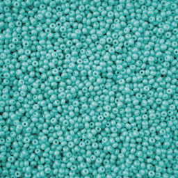 John Bead Solgel Chalk Dyed Czech Seed Beads - Turquoise