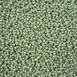 John Bead Solgel Chalk Dyed Czech Seed Beads - 11/0, Eucalyptus