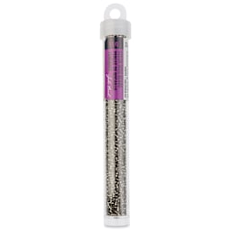 John Bead Solgel Czech Seed Beads - S/L, Grey, 23 g vial
