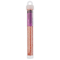John Bead Solgel Czech Seed Beads - S/L, Pink, 23 g vial