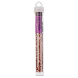 John Bead Solgel Czech Seed Beads - S/L, Dark Pink, 23 g vial