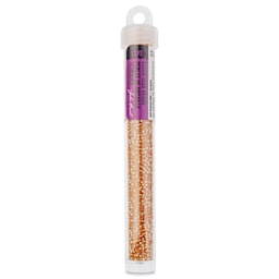 John Bead Solgel Czech Seed Beads - S/L, Orange, 23 g vial