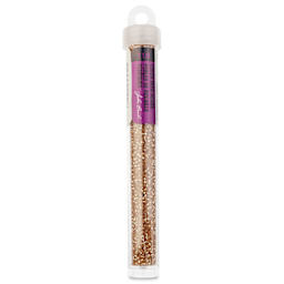 John Bead Solgel Czech Seed Beads - S/L, Light Brown, 23 g vial