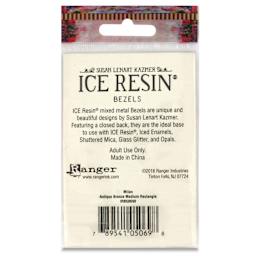 Ranger Ice Milan Bezel - Rectangle, Antique Bronze, 4.4 cm x 2.8 cm - back of packaging