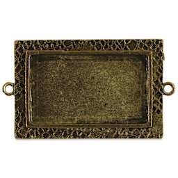 Ranger Ice Milan Bezel - Rectangle, Antique Bronze, 4.4 cm x 2.8 cm