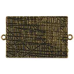 Ranger Ice Milan Bezel - Rectangle, Antique Bronze, 4.4 cm x 2.8 cm - back