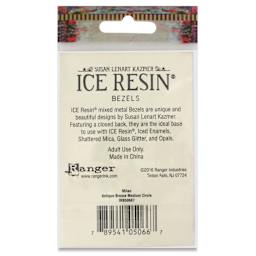 Ranger Ice Milan Bezel - Circle, Antique Bronze, 3.5 cm Dia. - back of packaging