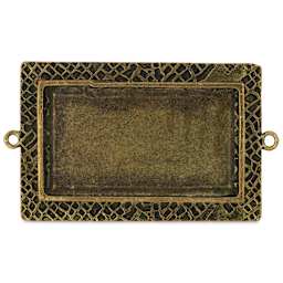 Ranger Ice Milan Bezel - Rectangle, Antique Bronze, 5.2 cm x 3.4 cm