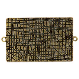 Ranger Ice Milan Bezel - Rectangle, Antique Bronze, 5.2 cm x 3.4 cm - back