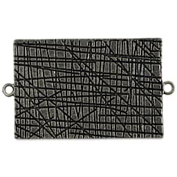 Ranger Ice Milan Bezel - Rectangle, Antique Silver, 4.4 cm x 2.8 cm - back