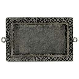 Ranger Ice Milan Bezel - Rectangle, Antique Silver, 5.2 cm x 3.4 cm
