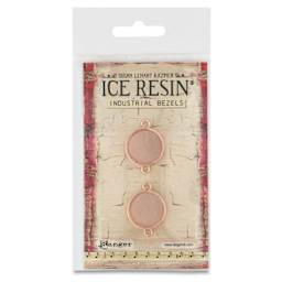 Ranger Ice Industrial Bezel - Circle, Pkg of 2, Rose Gold, 2.2 cm Dia. - front of packaging