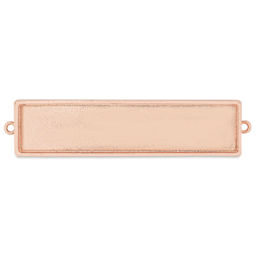 Ranger Ice Industrial Bezel - Rectangle, Rose Gold, 7.3 cm x 1.5 cm - top view