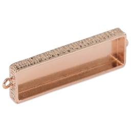 Ranger Ice Industrial Bezel - Rectangle, Rose Gold, 4.7 cm x 1.2 cm