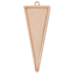 Ranger Ice Industrial Bezel - Triangle, Rose Gold, 5.0 cm x 1.8 cm - top view