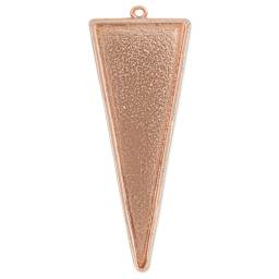 Ranger Ice Industrial Bezel - Triangle, Rose Gold, 6.3 cm x 2.3 cm - top view