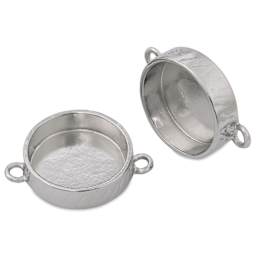 Ranger Ice Industrial Bezel - Circle, Small, Sterling Silver, Pkg of 2