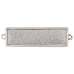 Ranger Ice Industrial Bezel - Rectangle, Sterling Silver, 4.7 cm x 1.2 cm - top view