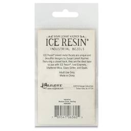 Ranger Ice Industrial Bezel - Circle, Sterling Silver, 30 mm Dia. - back of packaging