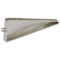 Ranger Ice Industrial Bezel - Triangle, Sterling Silver, 6.3 cm x 2.3 cm