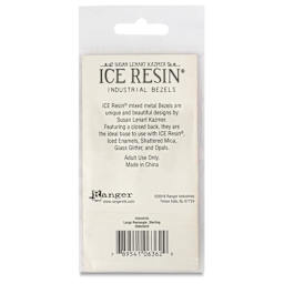 Ranger Ice Industrial Bezel - Rectangle, Sterling Silver, 7.3 cm x 1.5 cm - back of packaging