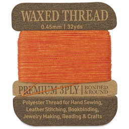 Hemptique Waxed Bonded & Round Thread - Cappuccino, 0.45 mm, 32 yds