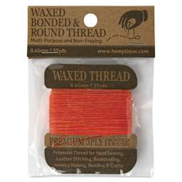 Hemptique Waxed Bonded & Round Thread - Cappuccino, 0.45 mm, 32 yds - front of packaging