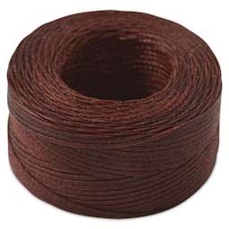 Hemptique Braided & Flat Waxed Thread - Dark Brown, 0.8 mm, 50 yds