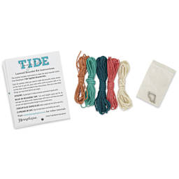 Hemptique Tide Together Layered Hemp Bracelet Kit - Maui - contents
