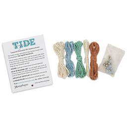 Hemptique Tide Together Layered Hemp Bracelet Kit - Bora Bora - contents