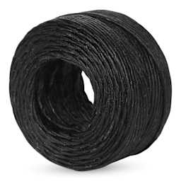 Hemptique Silky Smooth Waxed Thread - Black, 1 mm, 25 yds